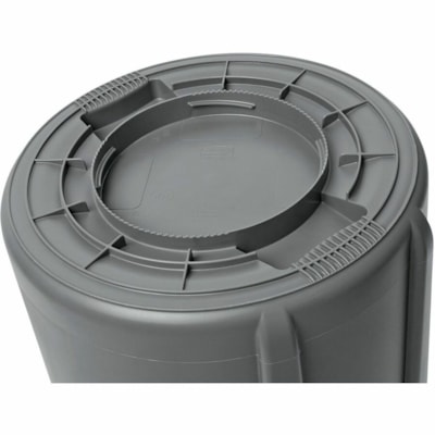 Rubbermaid Brute Container With Venting Channels 166.5 L - Grey - 166.50 L Capacity - Venting Channel, Durable, Warp Resistant, Crack Resistant, Crush Resistant, UV Resistant, Damage Resistant, Fade Resistant, Stackable, Contoured Base Handle - 31.3" (796 mm) Height x 28.2" (717 mm) Width x 24.1" (6 GRAY 