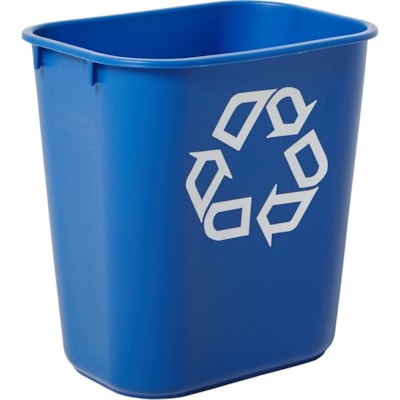 Rubbermaid Commercial - Poubelle de recyclage pour le bureau - 26,50 L Capacité - Résistant aux ébréchures, Résistant à la rouille, Résistant aux encoches, Facile à laver - hauteur de 20 po (508 mm) x largeur de 11,3 po (285,75 mm) x profondeur de  LRG 10G/39L 
