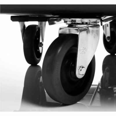 Rubbermaid Commercial - Chariot cubique - 500 lb (226796,19 g) Capacité - Plastique - Frame Métal - Noir - 1 / Étui NOIR 
