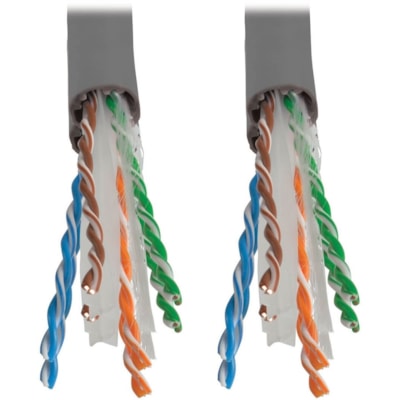 Tripp Lite Cat6 Bulk Cable - 1000ft - Gray d Pair (UTP) - Bare Wire Right  Connector - Bare wi