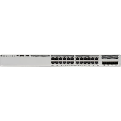 Cisco Catalyst C9200L-24P-4G Ethernet Switch - 24 Ports - Manageable - Gigabit Ethernet - 10/100/1000Base-T, 1000Base-X - 2 Layer Supported - Modular - 4 SFP Slots - 370 W PoE Budget - Twisted Pair, Optical Fiber - 1U - Rack-mountable - Lifetime Limited Warranty  