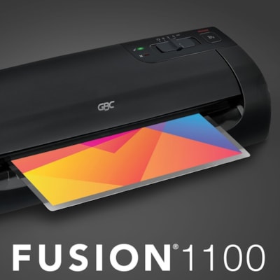 GBC Fusion Laminator - Pouch - 9" (228.60 mm) Lamination Width - 5 mil (0.13 mm) Lamination Thickness - 5.20" (132.08 mm) Height x 16.50" (419.10 mm) Width x 6.30" (160.02 mm) Depth 13"/MIN THRU SPEED 4MIN WARMUP HOT & COLD 3-5 MIL CAP BLACK