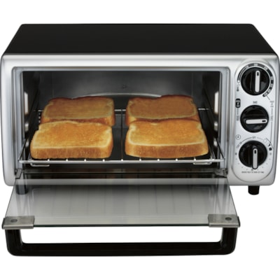 Proctor Silex - Grille-pain 31122 - Toast, Cuisson, Grillade - Noir, Argenté BLK/ SS 