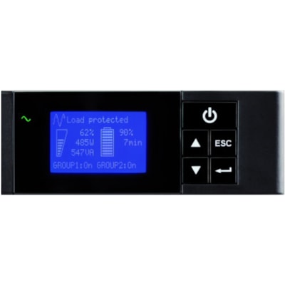 Eaton - Onduleur ligne interactive 5P1500R-L - 1U Montage en rack/mur - 4 Minute(s) Veille - 120 V CA, 100 V AC, 125 V AC Entrée - 120 V CA, 100 V AC, 125 V AC Sortie - 6 x NEMA 5-15R Receptacle(s)  PERP 