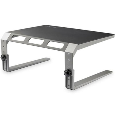 StarTech.com Monitor Riser Stand, For up to 32" (22lb/10kg) Monitor, Monitor Riser, Steel&Aluminum, Monitor Shelf w/ Three Height Settings - Raise your monitor to a comfortable viewing height with this monitor riser stand - Steel and aluminum computer monitor riser for up to 32" monitor - Adjust the  STND 