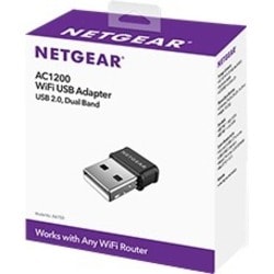 Netgear - Adaptateur Wi-Fi A6150 IEEE 802.11ac pour Routeur sans fil - USB 2.0 - 1,17 Gbit/s - 5 GHz ISM - 2,40 GHz UNII - Externe  