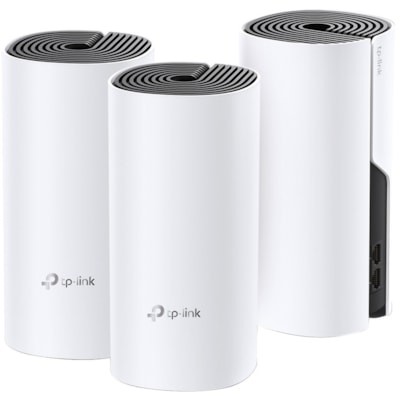 TP-Link - Point d'accès sans fil Deco M4 Bi bande IEEE 802.11ac 1,17 Gbit/s - 2,40 GHz, 5 GHz - 2 x Antenne(s) interne - Interne - Technologie MIMO - 2 x Réseau (RJ-45) - Gigabit Ethernet - Bluetooth 4.2 - Bureau - 3  