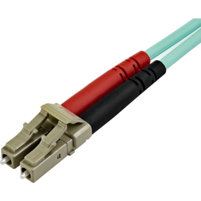 StarTech.com 15m (50ft) LC/UPC to LC/UPC OM3 Multimode Fiber Optic Cable, Full Duplex 50/125 Zipcord, 100G, LSZH Fiber Jumper Cord - 15m (49ft) OM3 Multimode LC/LC-UPC Fiber Cable; 1/10/40/100 Gbps Full Duplex; 50/125um Core w/ Aramid Sheath; Bandwidth: 2000MHz·km at 850nm w/ VCSEL source; Outer Dia  CABL 