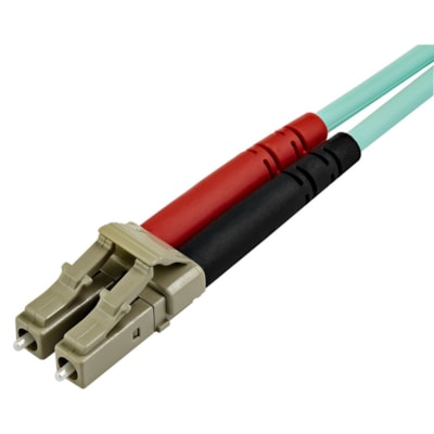StarTech.com 7m (22ft) LC/UPC to LC/UPC OM3 Multimode Fiber Optic Cable, Full Duplex 50/125 Zipcord, 100G, LSZH Fiber Jumper Cord - 7m (22ft) OM3 Multimode LC/LC-UPC Fiber Cable; 1/10/40/100 Gbps Full Duplex; 50/125um Core w/ Aramid Sheath; Bandwidth: 2000MHz·km at 850nm w/ VCSEL source; Outer Diame UPC Fiber Cable; 1/10/40/100 G bps Full Duplex; 50/