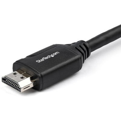 StarTech.com 6"/15cm HDMI Port Saver Cable, 4K 60Hz High Speed HDMI 2.0 Extension Cable with Ethernet, HDMI Male to Female Extension Cord - 6in short high speed HDMI 2.0 extension cable with Ethernet; 4K 60Hz (up to 4096x2160p)/UHD/HDR10/32ch Audio - 30AWG HDMI port saver cable/Nylon 6/6 connector p  CABL 