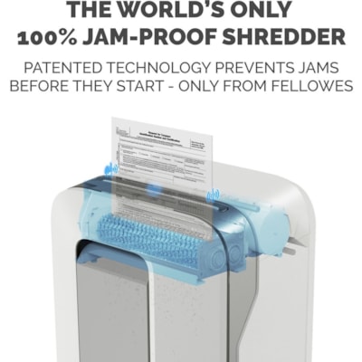 Fellowes Powershred LX200 100% Jam Proof Micro-cut Shredder - Continuous Shredder - Micro Cut - 12 Per Pass - for shredding Paper, Paper Clip, Credit Card, Staples, Junk Mail - 0.2" (3.97 mm) x 0.5" (12.70 mm) Shred Size - P-4 - 10 Minute Run Time - 15 Minute Cool Down Time - 22.71 L Wastebin Capaci P4. 9" THROAT. 5.8 GAL 10MIN ON/15MIN OFF.1080' T/PUT