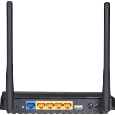 Black Box Wi-Fi 5 IEEE 802.11ac Ethernet Wireless Router - 2.40 GHz ISM Band - 5 GHz UNII Band - 2 x Antenna(2 x External) - 93.75 MB/s Wireless Speed - 4 x Network Port - 1 x Broadband Port - USB - Gigabit Ethernet - Desktop UAL BAND ROUTER 