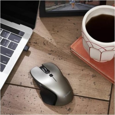 Verbatim USB-C(tm) Wireless Blue LED Mouse - Graphite - Blue LED/Optical - Wireless - Radio Frequency - 2.40 GHz - Graphite - USB Type C - 1600 dpi - 6 Button(s) - 1 Each USB-C 