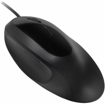 Kensington Pro Fit Ergo Wired Mouse - Black - Optical - Cable - Black - USB Type A - 3200 dpi - Scroll Wheel WIRED / USB - BLACK 