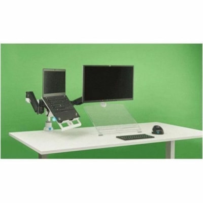 R-Go Caparo 4 Mounting Arm for Monitor - Black - Height Adjustable - 1 Display(s) Supported - 17" to 40" Screen Support - 19.84 lb (9000 g) Load Capacity - 75 x 75, 100 x 100 - VESA Mount Compatible - Aluminum or Arm  GAS SPRING monitor mou nt fitting screens 6