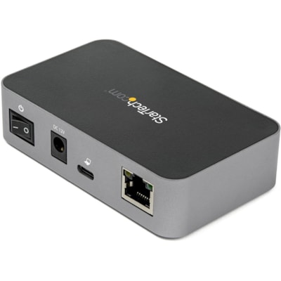 StarTech.com 3 Port USB C 3.1 Gen 2 Hub with Ethernet Adapter - 10Gbps USB Type C to 2x USB-A 1x USB-C - Powered Hub w/ Fast Charging - 3-Port USB 3.1 Gen 2 Hub with 2x USB-A/1x USB-C (10Gbps) and BC 1.2 Charging - Gigabit Ethernet (Gbe) supports WoL/V-LAN tagging/9K jumbo frames - Windows/macOS/Lin 2x USB-A/1x USB-C (10Gbps) and  BC 1.2 Charging - G