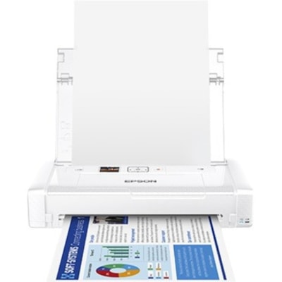 Epson - Imprimante à jet d'encre WorkForce EC-C110 Portable - Couleur - 5760 x 1440 dpi Impression - 20 Feuilles Entrée - Réseau sans-fil - Mopria, Apple AirPrint, Wi-Fi direct, Epson iPrint, Epson Connect, Google Cloud Print - Impression papier ordinaire - USB  