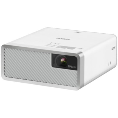 Epson EF-100 LCD Projector - 16:10 - White, Silver - 1280 x 800 - Front, Rear - 12000 Hour Normal Mode - 20000 Hour Economy Mode - HD - 2000 lm - HDMI - USB  PROJ 