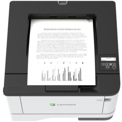 Lexmark MS431DN Desktop Laser Printer - Monochrome - 42 ppm Mono - 2400 dpi Print - Automatic Duplex Print - 100 Sheets Input - Ethernet - Plain Paper Print - Gigabit Ethernet - USB  PRNT 