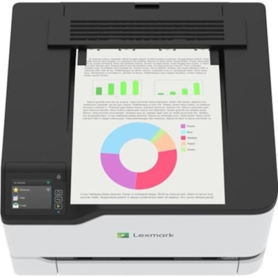 Lexmark CS430 CS431dw Desktop Wireless Laser Printer - Color - 26 ppm Mono / 26 ppm Color - 2400 x 600 dpi Print - Automatic Duplex Print - 251 Sheets Input - Ethernet - Wireless LAN - 75000 Pages Duty Cycle - Plain Paper Print - Gigabit Ethernet - USB S431DW 
