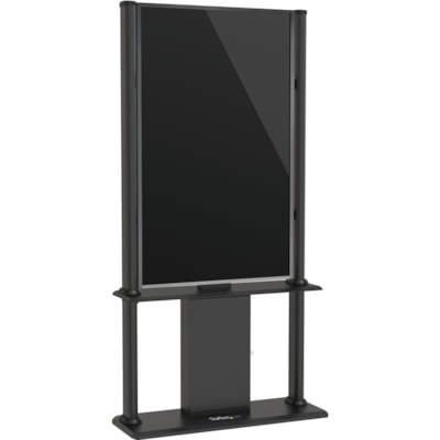 StarTech.com Digital Signage Display Stand - Black - Locking - Cable Management - Portrait Kiosk Enclosure (DSIGNAGESTND) - The portrait kiosk enclosure provides a secure mount for a 45 to 55in TV (with max weight of 176 lb./80 kg) that will captivate passersby - While many kiosks include a display, rovides a secure mount for a 4 5 to 55in TV (with m