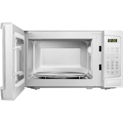 Danby 1.1 cuft White Microwave - 31.15 L Capacity - Microwave - 10 Power Levels - 1 kW Microwave Power - 12.40" (314.96 mm) Turntable - 120 V AC - 15 A Fuse - Countertop - White 1000 WATTS 10 POWER LEVELS 6 CONVENIENT AUTO COOK OPTIONS