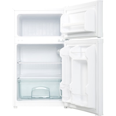 Danby Designer 3.1 cu. ft. Compact Refrigerator - 110.44 L - Manual Defrost - Reversible - 87.78 L Net Refrigerator Capacity - 24.64 L Net Freezer Capacity - 319 kWh per Year - White - Freestanding 87L TOTAL CAPACITY REFRIGERATR 