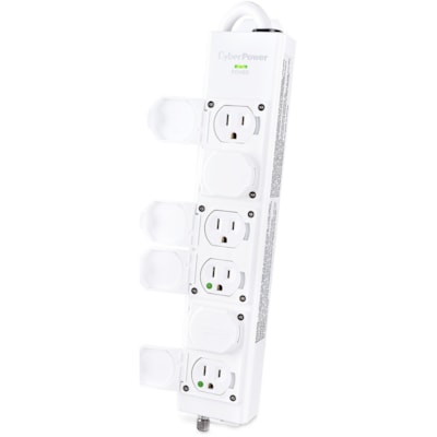 CyberPower MPV615P 6-Outlet Power Strip - NEMA 5-15P-HG - 6 x NEMA 5-15R-HG - 15 ft (4.57 m) Cord - 120 V AC Voltage - Strip  STRIP 