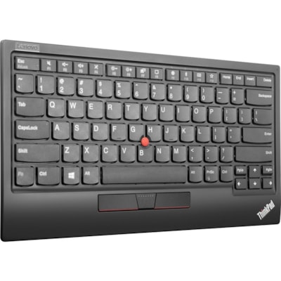 Lenovo ThinkPad TrackPoint Keyboard II (US English) - Wired/Wireless Connectivity - Bluetooth - 2.40 GHz - USB Type A Interface - English (US) - Notebook - Trackpoint - Windows, Android, PC - Black  