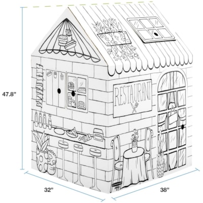 Maison de jeux 1230201 Bankers Box - Blanc  Eats' Playhouse 