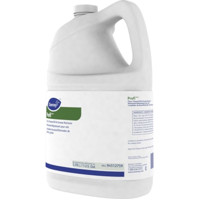 Diversey - Nettoyant/dégraissant pour sols Profi, 3,78 l - 3,79 L - Surfactant Arôme - Exempt de solvant, pH neutre, Sans butyle - Blanc - 4 / Carton GREASE REMOVER 