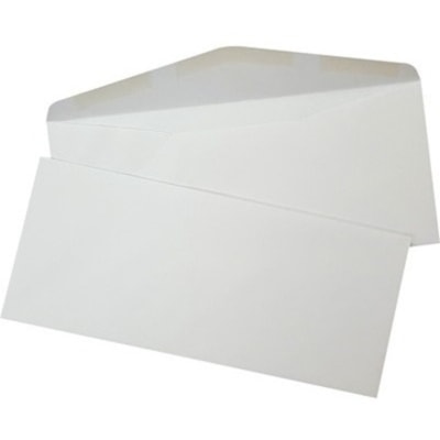 Supremex - Enveloppe à dos croisé - #10 - largeur de 9 1/2 po (241,30 mm) x longueur de 4 1/8 po (104,78 mm) - 24 lb (10886,22 g) - Rabat en forme de V - 500 / boîte 24LB  WHITE WOVE FSC PAPER 500/ BOX