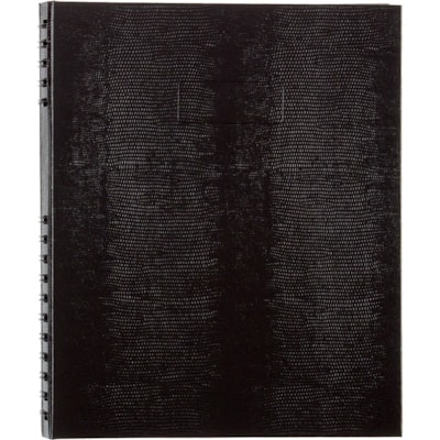 Blueline - Planificateur NotePro - Quotidien - Sheet Blanc - Bifilaire - Papier - Cover Noir - hauteur de 8,5 po (216 mm) x largeur de 10,7 po (273 mm) - Souple, Poche de rangement, Bilingue, Autocollant, Feuille d'index, Cartonné - 1 chaque BILINGUE 