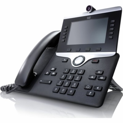 Cisco 8845 IP Phone - Refurbished - Corded - Corded - Bluetooth - Wall Mountable - Charcoal  - VoIP - 2 x Network (RJ-45) - PoE Ports  PERP 