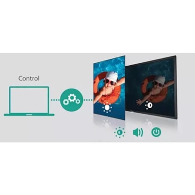 Philips Signage Solutions Q-Line Display - 42.50" (1079.50 mm) LCD Cortex A53 1.15 GHz - 2 GB - 3840 x 2160 - Direct LED - 400 cd/m² - 2160p - HDMI - USB - DVI - Serial - Wireless LAN - Ethernet - Black and Portrait) Display  4K Ultr a HD resolution  350