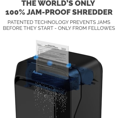 Fellowes LX180 Cross-cut Shredder - Continuous Shredder - Cross Cut - 16 Per Pass - for shredding Staples, Paper, Paper Clip, Credit Card, Junk Mail - 10 Minute Run Time - Black edder 