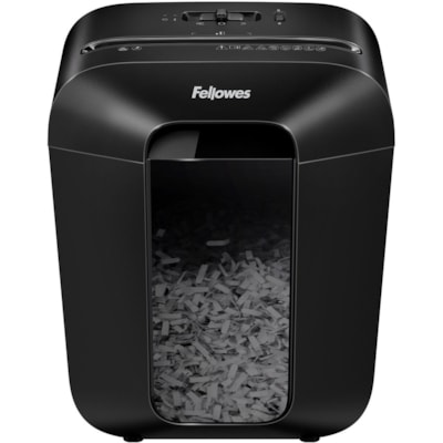 Fellowes LX45 Cross-cut Shredder - Non-continuous Shredder - Cross Cut - 8 Per Pass - for shredding Staples, Paper, Paper Clip, Credit Card - 0.2" (3.97 mm) x 1.6" (39.69 mm) Shred Size - P-4 - 6 Minute Run Time - 20 Minute Cool Down Time - 15.14 L Wastebin Capacity - Black CROSS CUT FOR PERSONAL USE