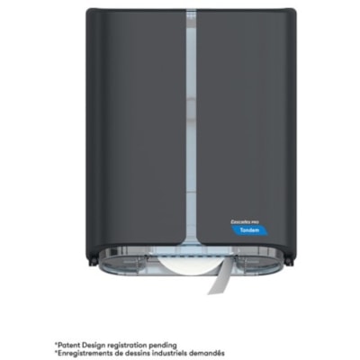 Cascades PRO Tandem Jumbo Toilet Paper Dispenser, Single Roll (C382) - Touchless, Roll Dispenser - 1 x Roll - 13.75" (349.25 mm) Height x 10.75" (273.05 mm) Width x 5.60" (142.24 mm) Depth - Dark Gray - Hygienic, Jam Resistant - 1 Each SINGLE ROLL DARK GRAY