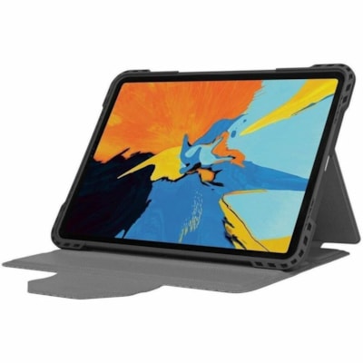 Targus Pro-Tek THZ866GL Rugged Carrying Case (Folio) for 10.9" to 11" Apple iPad Air (4th Generation), iPad Air (5th Generation), iPad Pro, iPad Pro (2nd Generation), iPad Pro (3rd Generation), iPad Pro (4th Generation), iPad Air 11 (2024), iPad Air 11 (2025) Tablet - Black - Drop Resistant, Impact   Air 10.9 (4th Gen)  iPad Pro 11 (2nd/1st Gen)