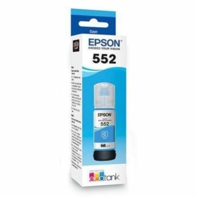 Epson T552 Ink Refill Kit - Inkjet - Cyan  with Sensormatic / ET-8500 ET-8550