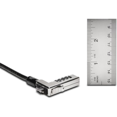 Kensington F, Slim Combination Laptop Lock-Reset - 6 ft (1.83 m) Cable - Resettable - 4-digit - Combination Lock - Black - Carbon Steel - For Notebook LAPTOP LOCK COMBINATION 