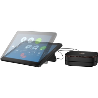 HP Elite Slice G2 Desktop Computer - Intel Core i7 7th Gen i7-7700T - vPro Technology - 16 GB - 128 GB SSD - Ultra Small - Sparkle Black - Windows 10 Pro - Intel HD Graphics 630 - 90 W  
