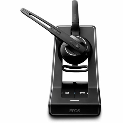 EPOS IMPACT SD 10 ML - US Headset - Mono - Wireless - DECT - 590.6 ft - 150 Hz - 6.80 kHz - On-ear - Monaural - Noise Cancelling, Electret, Bi-directional, Condenser Microphone - Black, Silver Wireless Dect System Headset 