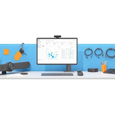 Logitech Rally bar - Graphite - 4K - 3840 x 2160 Video - 90° Angle - Wall - 3x Digital Zoom - Microphone - Wireless LAN - Network (RJ-45) - For Computer, Notebook, TV - Yes - Built-in Speaker, Microphone  