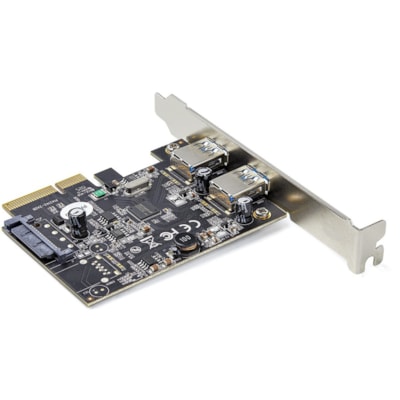StarTech.com 2-Port USB PCIe Card 10Gbps/port - USB 3.2 Gen 2 Type-A PCI Express 3.0 x2 Host Controller Expansion Card - Windows/Linux - 2-port USB PCIe card - ASM3142 host controller for 2x USB-A ports up to 10Gbps/port - USB 3.1/3.2 Gen 2 PCI Express 3.0 x2 expansion card - Add-on adapter card sup  BOPT 