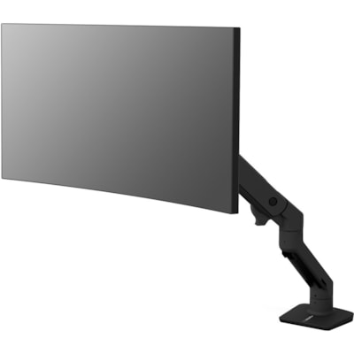 Ergotron Desk Mount for Monitor, Curved Screen Display - Matte Black - 1 Display(s) Supported - 49" Screen Support - 42 lb (19050.88 g) Load Capacity - 75 x 75, 100 x 100, 200 x 100, 200 x 200 MBK 