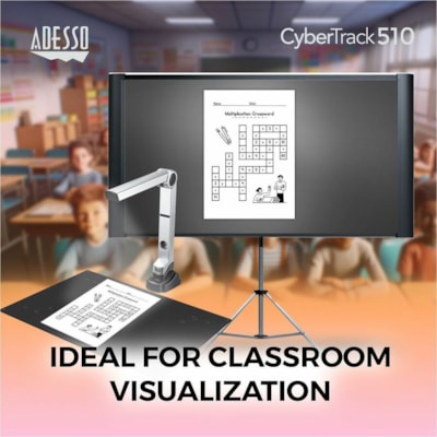 Adesso Cybertrack 510 Document Camera - CMOS  DOCUMENT CAMERA WITH MICROPHO NE