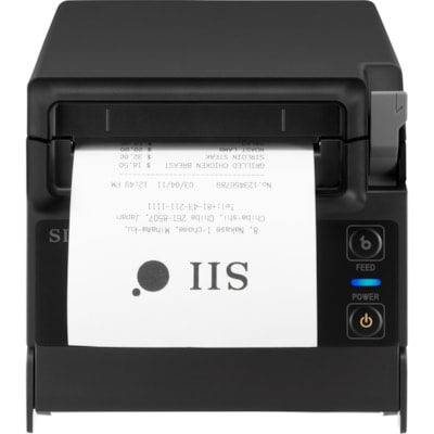 Seiko RP-F10 Desktop Direct Thermal Printer - Monochrome - Wall Mount - Receipt Print - USB - USB Host - Bluetooth - Near Field Communication (NFC) - US - With Cutter - Black - 4.3" LCD Display Screen - 2.83" (72 mm) Print Width - 9.84 in/s (250 mm/s) Mono - 203 dpi - 3.15" (80 mm) Label Width - ESC Thermal Printer with Cutter- U SB - Bluetooth - Nea