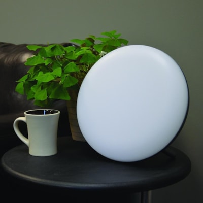 BIOS Living Jumbo Therapy Light for Seasonal Affective Disorder (SAD) - White Light - 10000 lux - Power Adapter 10 000 LUX FOR A LARGE ROOM