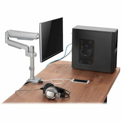 Tripp Lite series DDR1732SAL Desk Mount for Flat Panel Display, Monitor, HDTV - Silver - 1 Display(s) Supported - 32" Screen Support - 19.80 lb (8981.13 g) Load Capacity - 75 x 75, 100 x 100 - Rugged - Aluminum, Steel  STND 